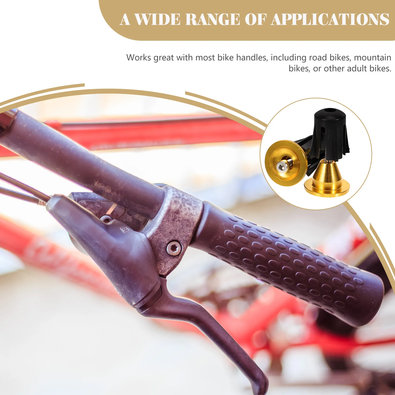 

1Pair Aluminum Alloy Bike End Plugs Lightweight Strong Easy Install Mountain Bikes Cycling Accessories