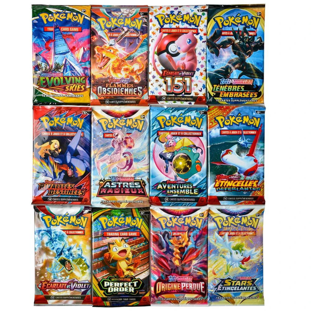 360Pcs Pokemon Card Prismatic SCARLET.VIOLET Sun&Moon EVOLVING 151 Evolutions English Booster Battle Transaction Cards