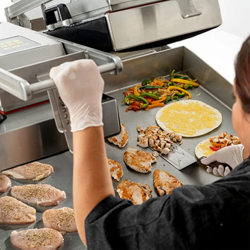 Automatic Clamshell Burger Grill Programmable Electric Two Sided Cooking Griddle Fast Heating Machine for Mcdonalds Kitchen