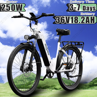 E-Bike ONESPORT 250W Brushless Motor 36V18.2AH Lithium Battery Electric Bike 27.5 Inch Tire Aluminum Alloy Snow Electric Bicycle