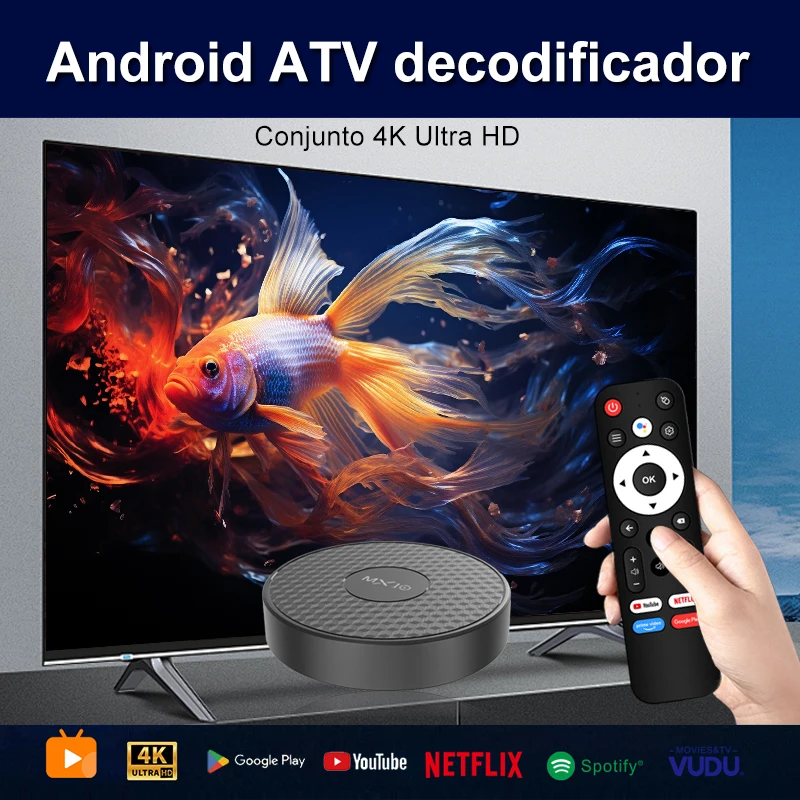 Allwinner H313 Android TV Box MX10 K3 1.5GB 8GB Mali-G31 Wi-Fi 2.4G/5G + BT4 Smart 4K Media Player Support Voice Remote Control