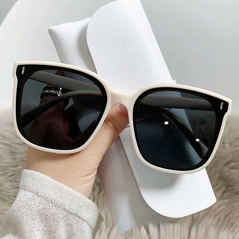 Fashion Women Large Frame GM Sunglasses Brand Designer Vintage Square Sun Glasses Female Classic Oversized UV400 Oculos De Sol