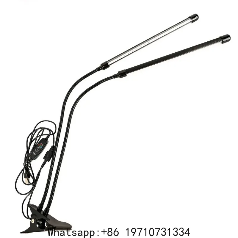 Popular Portable Dual Head Full Spectrum LED Growing Lamp for Houseplants