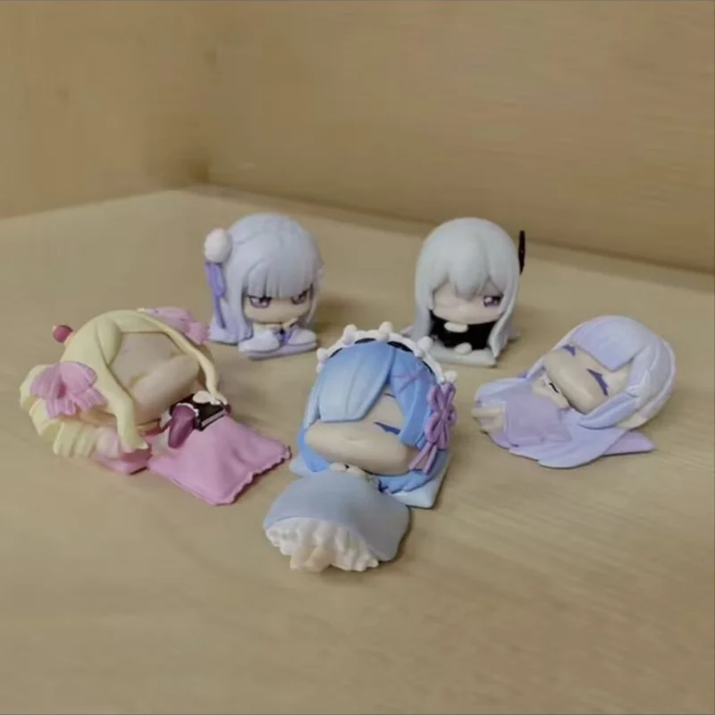 

In Stock Gashapon Figure Rem Re Zero Starting Life In Another World Sleeping Volume 2 Desktop Ornament For Anime Collectors