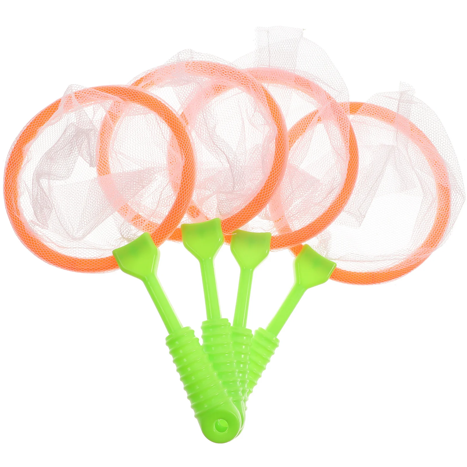 Grands filets de capture en plastique pour enfants, ergonomiques et légers, pour collecte d'insectes, outils de parc de bain, 4 pièces