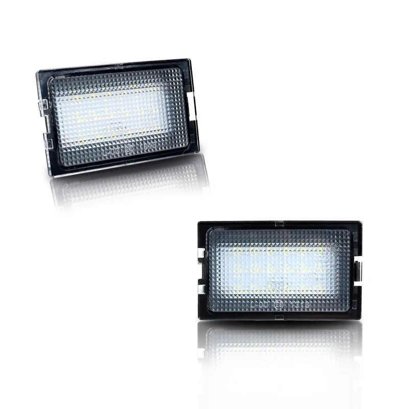 White LED License Plate Number Lights For Land Rover Range Rover Sport L320, Discovery 3 4 LR3 LR4 L319, Freelander 2 LR2 L359