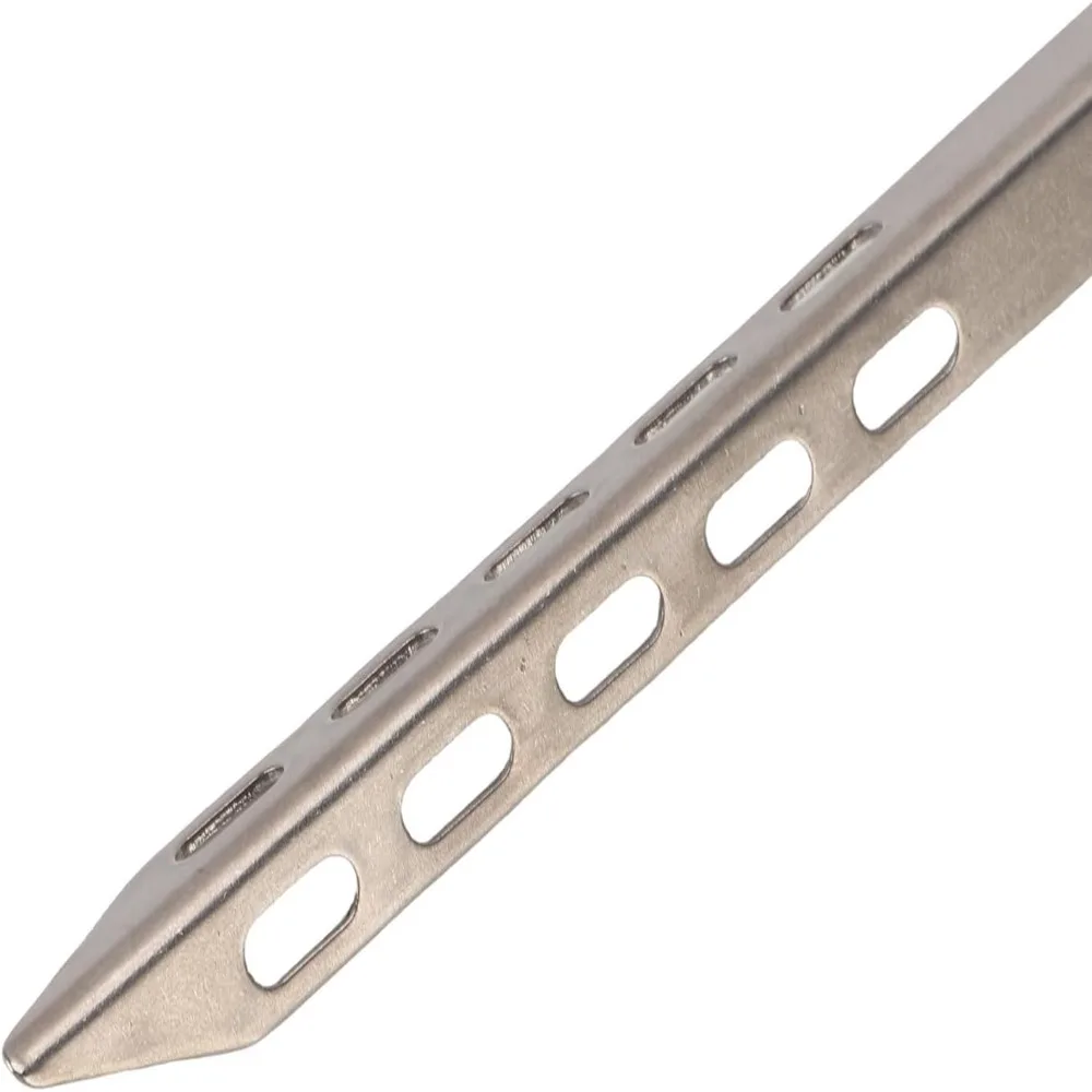 4PCS Ti Alloy Material V-Shaped Tent Pegs V-Shaped Design 10X10X160mm Camping Tent Nails Ultralight Tent Pegs For Gardening