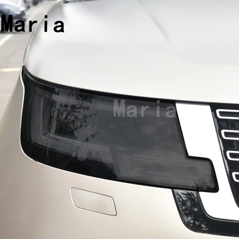 

For Range Rover Executive 2013-2017- Car Headlight Protective Film Headlamp Restoration Transparent Black TPU Car Light Sticker