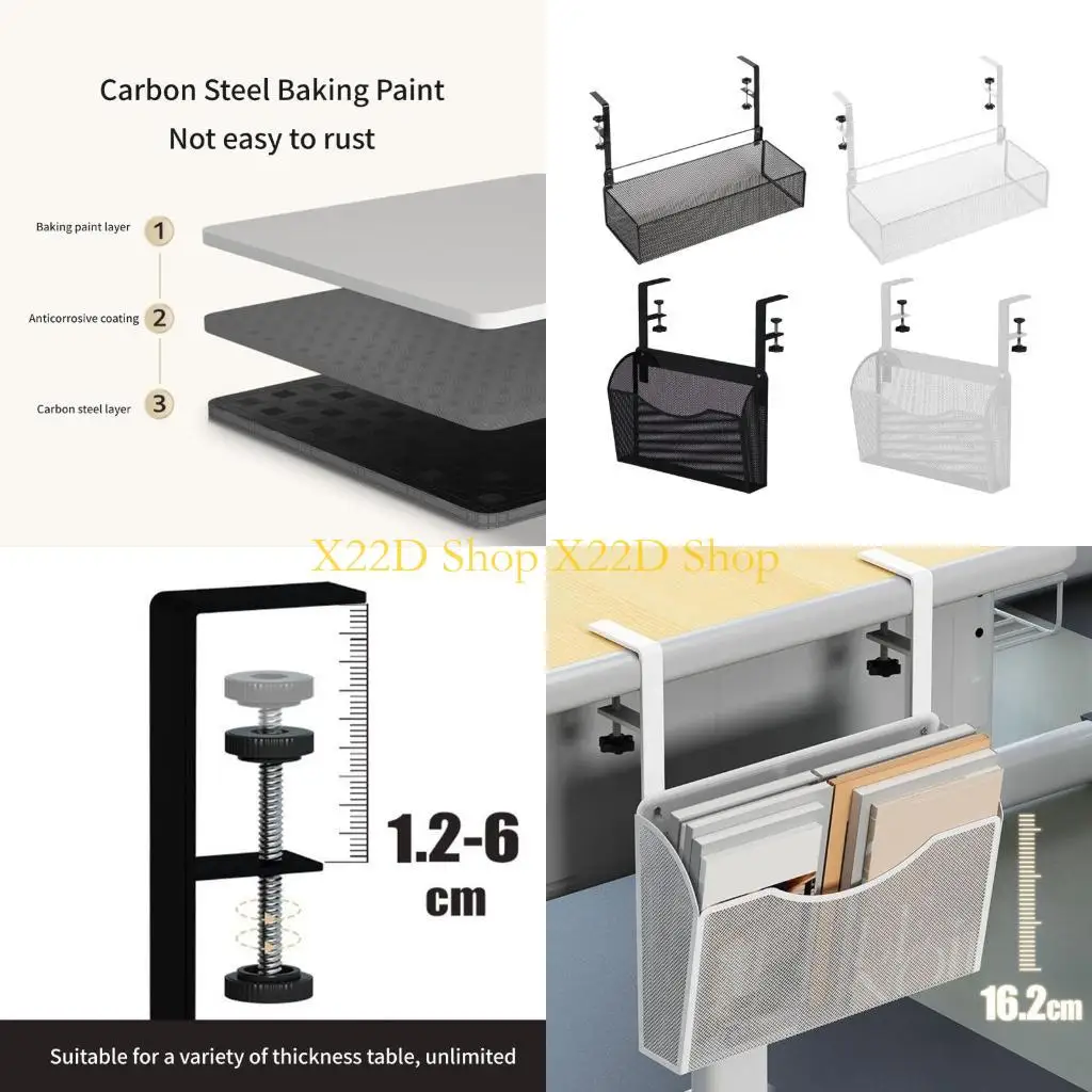 

X22D Многоцелевая настольная корзина-органайзер Удобный стол под органайзер Практичная подвесная корзина для хранения