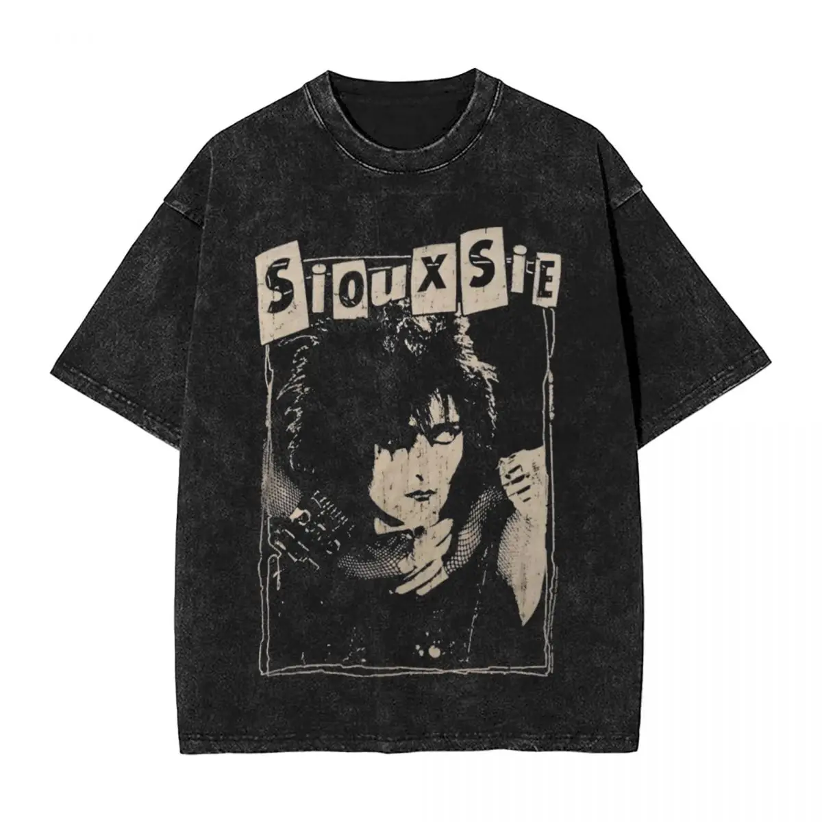 Siouxsie Sioux Susan Janet Ballion T Shirt Washed Cotton T-Shirt Siouxsie And The Banshees Streetwear Graphic Printed Tee Shirt