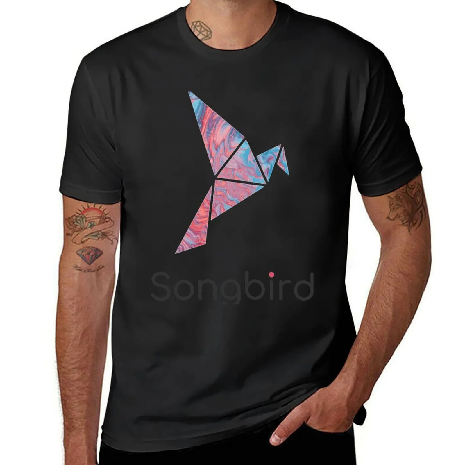 Songbird SGB T-Shirt tops plain mens clothes