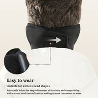 Winter Velvet Thermal Earmuffs Mask Warm Breathable Cycling Earflap Wrap Mask Simple Fleece Winter Mask Outdoor Cycling Skiing