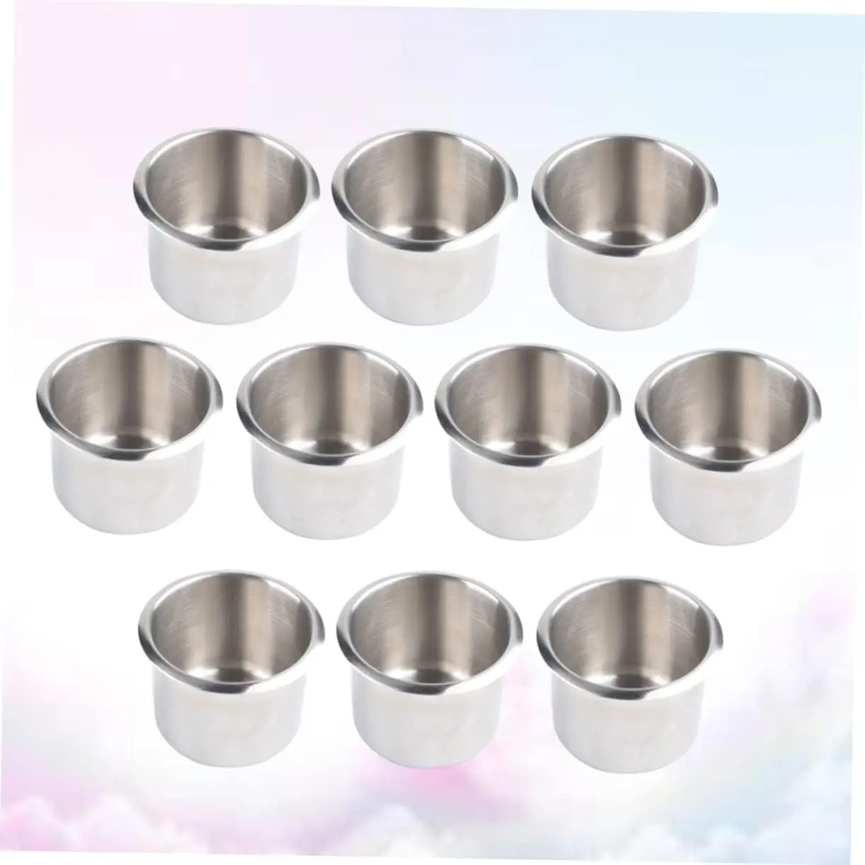 10pcs Drop in Drink Holders Stainless Steel Cups Drink Holder for Your Car Drink Bottle Holder Cup Holder Boutique