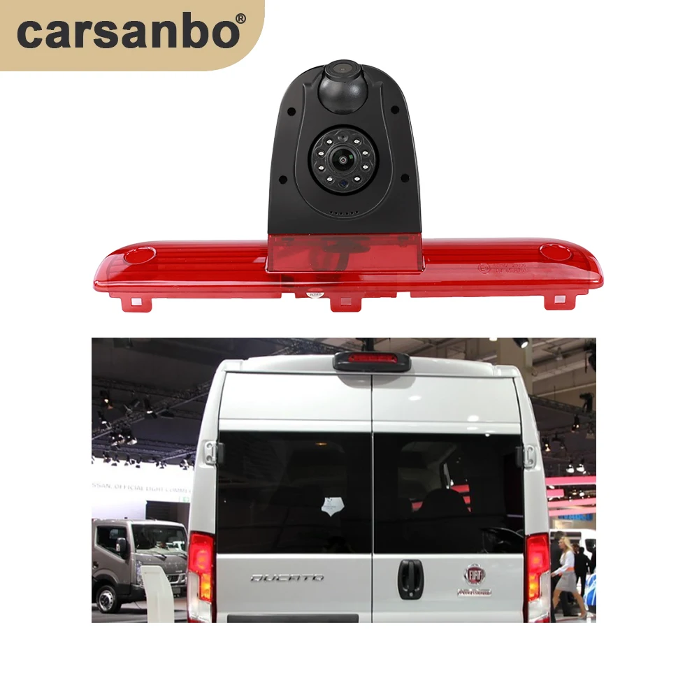 FIAT Ducato Brake Light Dual Camera Use for Late 2006-2018 3Gen, Peugeot Boxer, Citroen Jumper (Without Brake Lights)