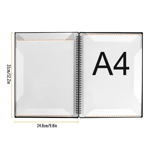 Sheet Music Binder, 60 Pages Sheet Music Binder, Fits 8.5 x 11.5 Inch Letter Size/A4, Music Storage Folder