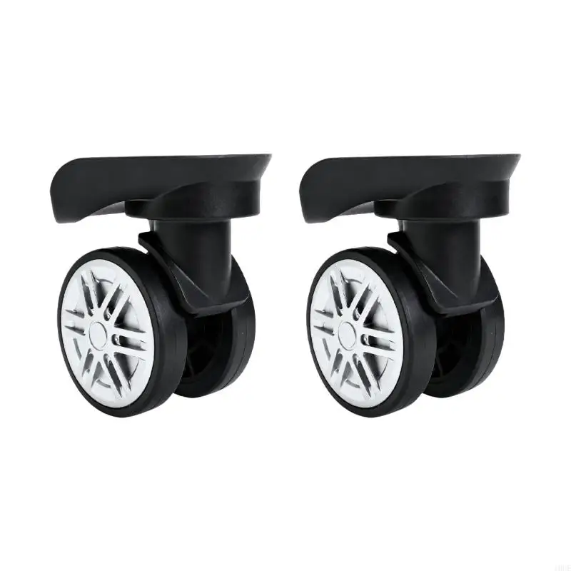 Luggage Wheel Repair Replacement Assembly Plastic Black Suitcase Wheel Pair for Travel Preparation, Routine Maintenance and