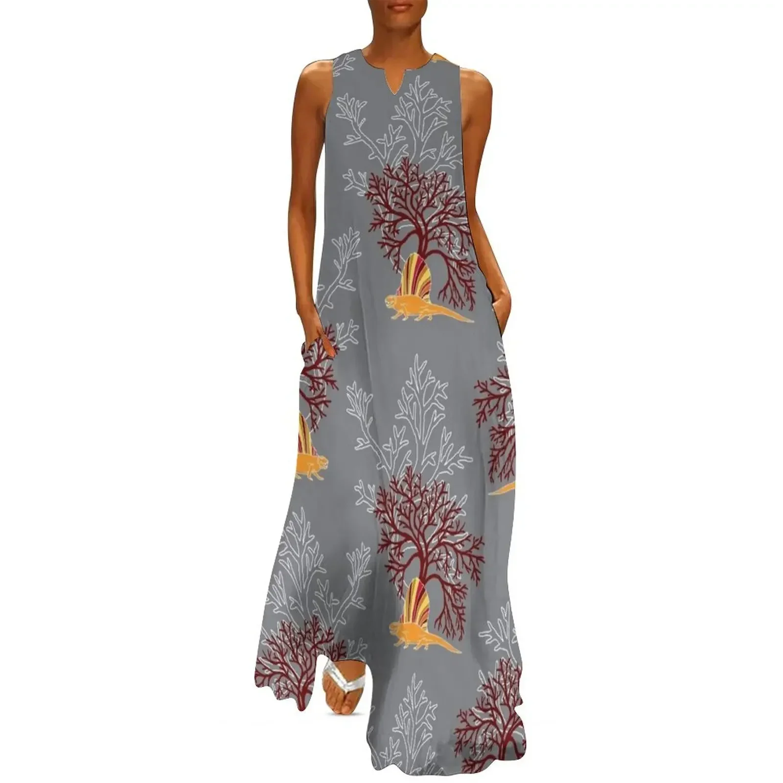 

Dimetro Dell Natural History Art Long Dress clothes for women prom dress summer dress for women 2025 dresses for woman