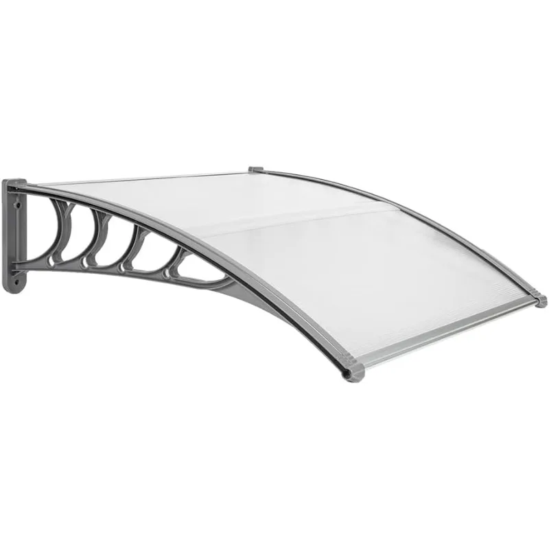 

Awnings for Doors Polycarbonate Cover Outdoor Door Canopy Exterior Patio Door Awning Rain Snow Sunlight Protection