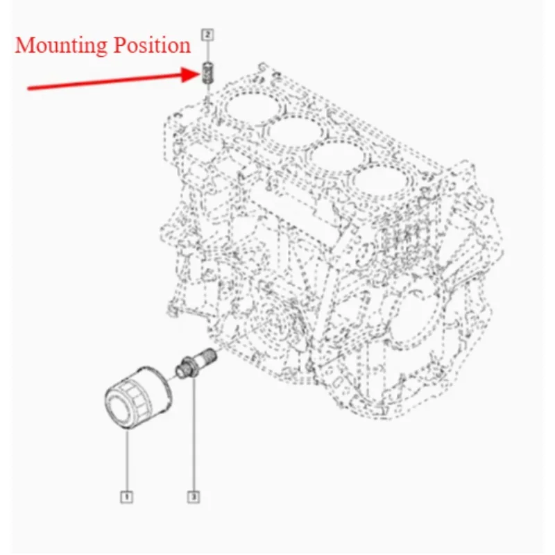 New Oil Compartment Filter Located on Engine Fliters Assy Oil Automobile Part for Renault Koleos Latitude Fluence Scenic 3 2.0