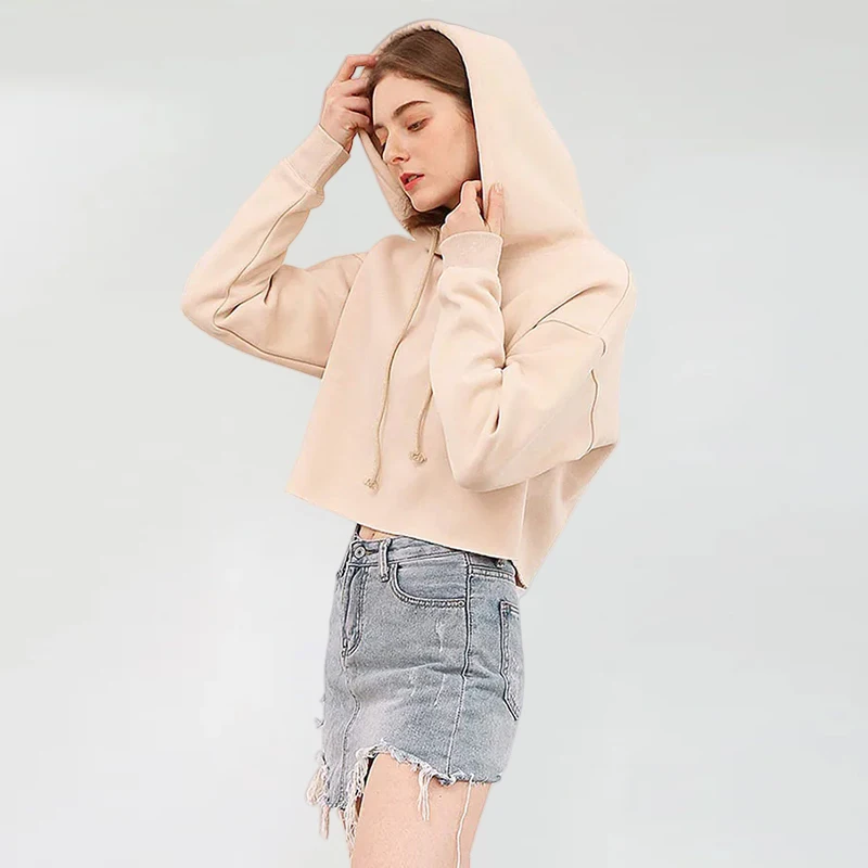 여성 캐주얼 솔리드 긴팔 후드티 스트리트웨어 오버사이즈 탑 한국 하라주쿠 일본 스타일 풀오버 스웨트셔츠