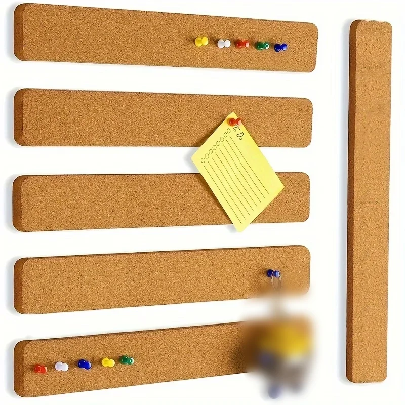 2/4/6/8pcs Removable Cork Board for Walls Cork Small Board Wall Message Board