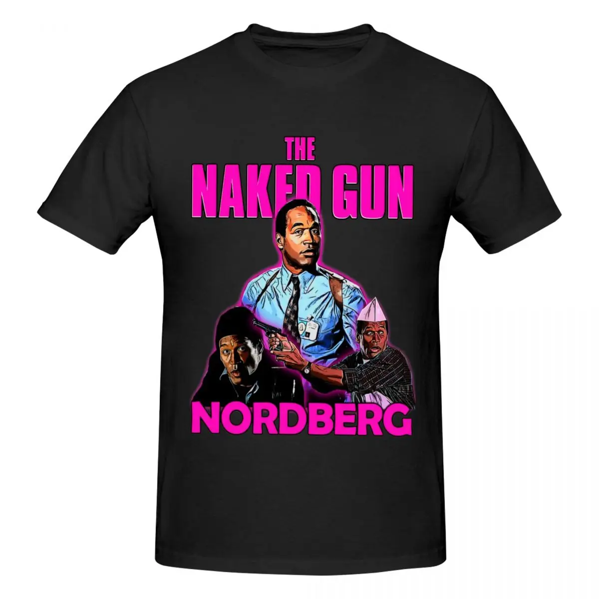 Camiseta de Nordberg The Naked Gun para hombre, ropa de calle, camisas personalizadas de manga de algodón de gran tamaño