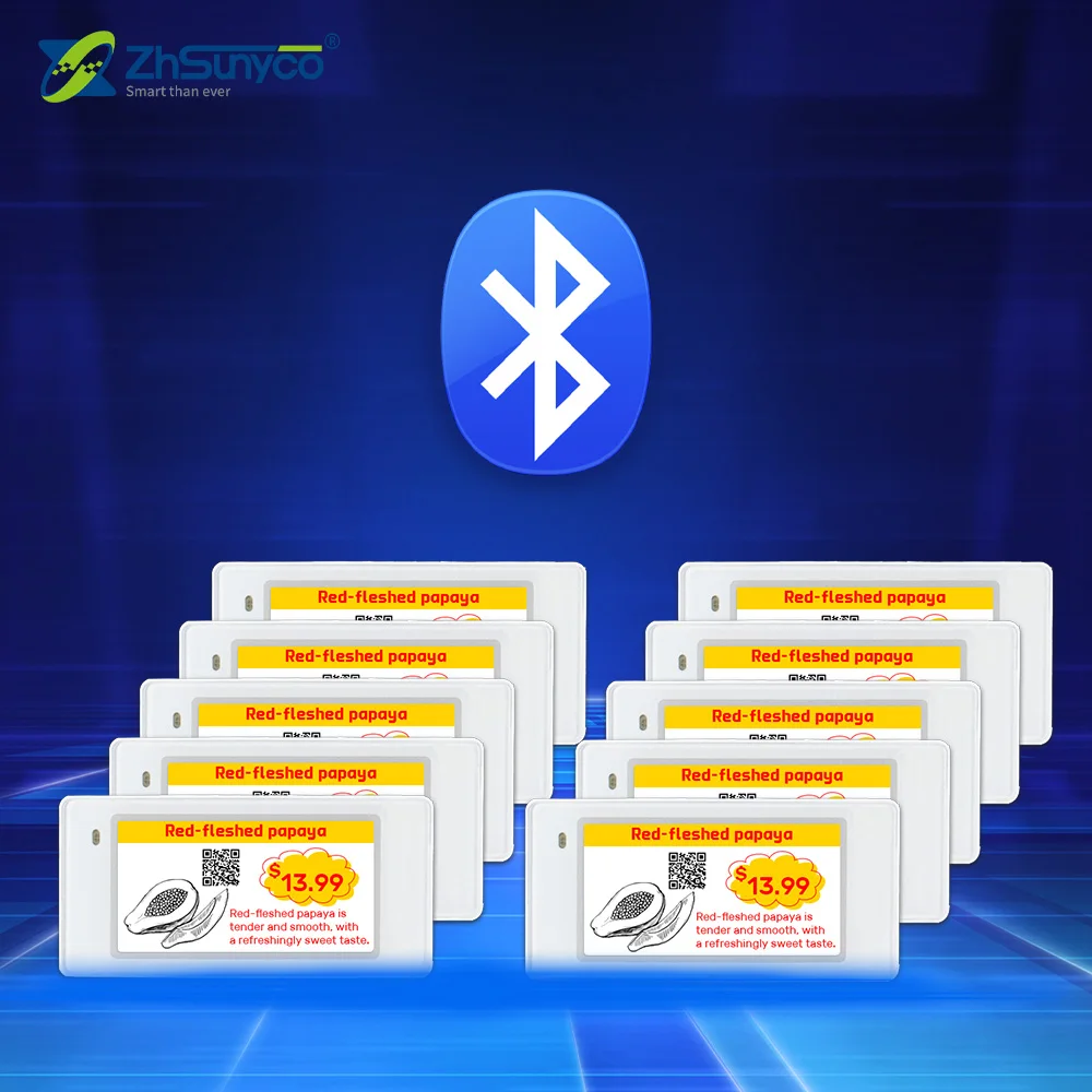 

Умный электронный ценник ESL 2.13 дюйма BLE 213BWRY для полок, белый, черный, красный, желтый дисплей