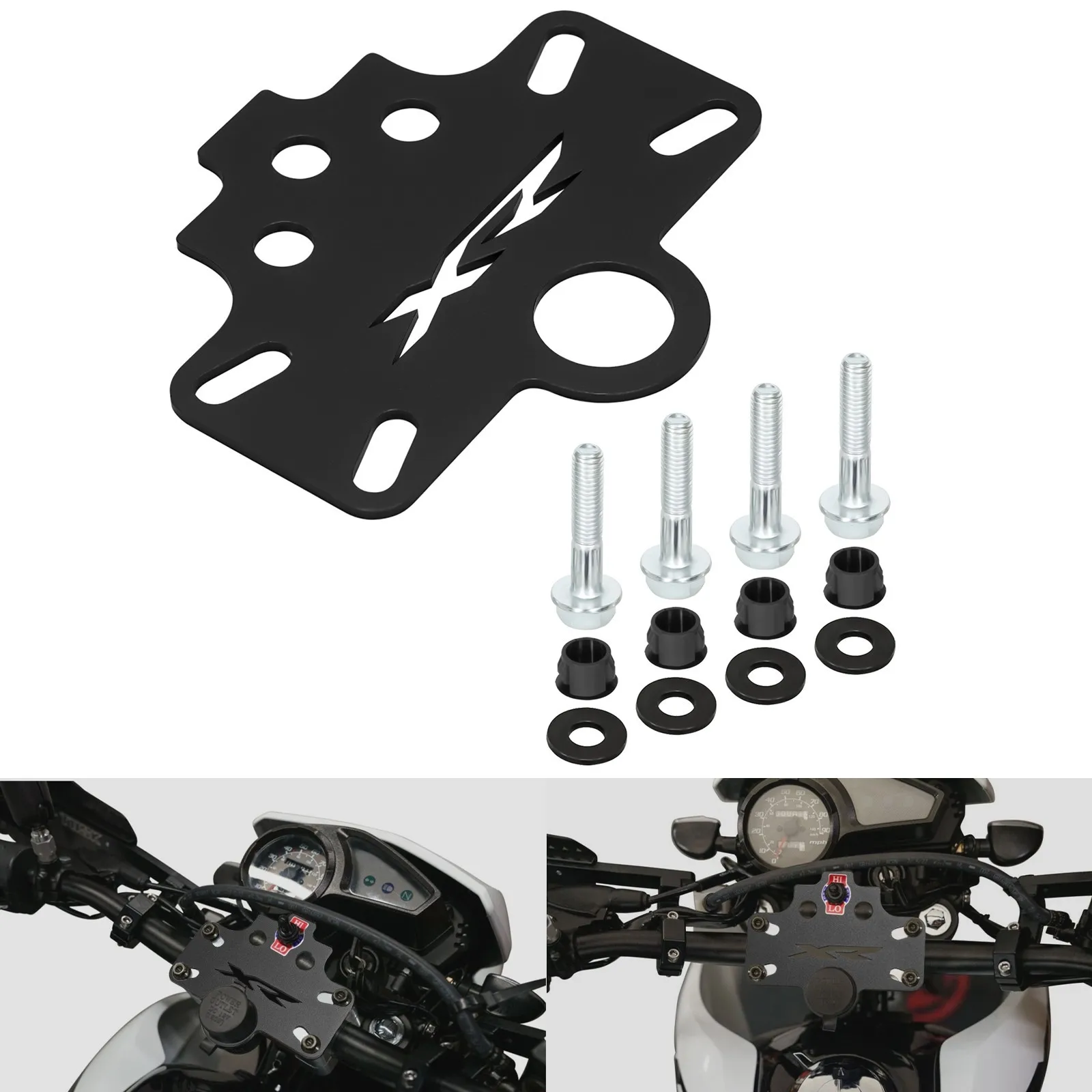 

Черные 7/8-дюймовые передние вспомогательные панели приборной панели, алюминиевые для HONDA XR XR150L 2023-2025