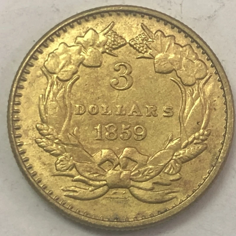 3 دولار أمريكي (1857 1858 1859)