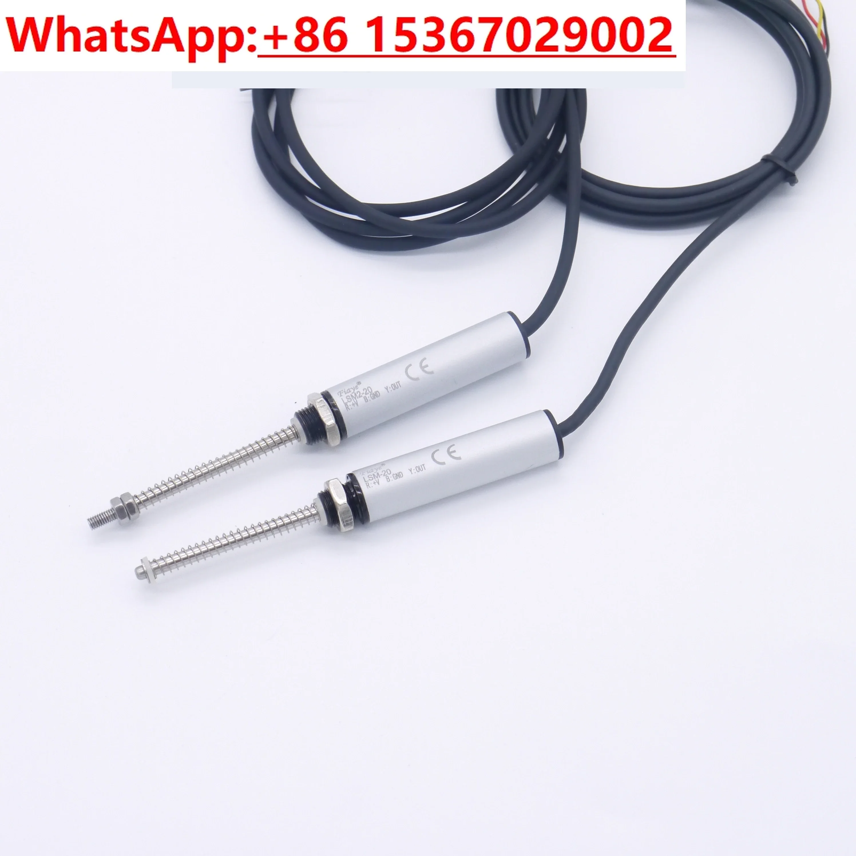 Micro precision resistance rebound linear displacement sensor electronic ruler LSM can be equipped with display instrument