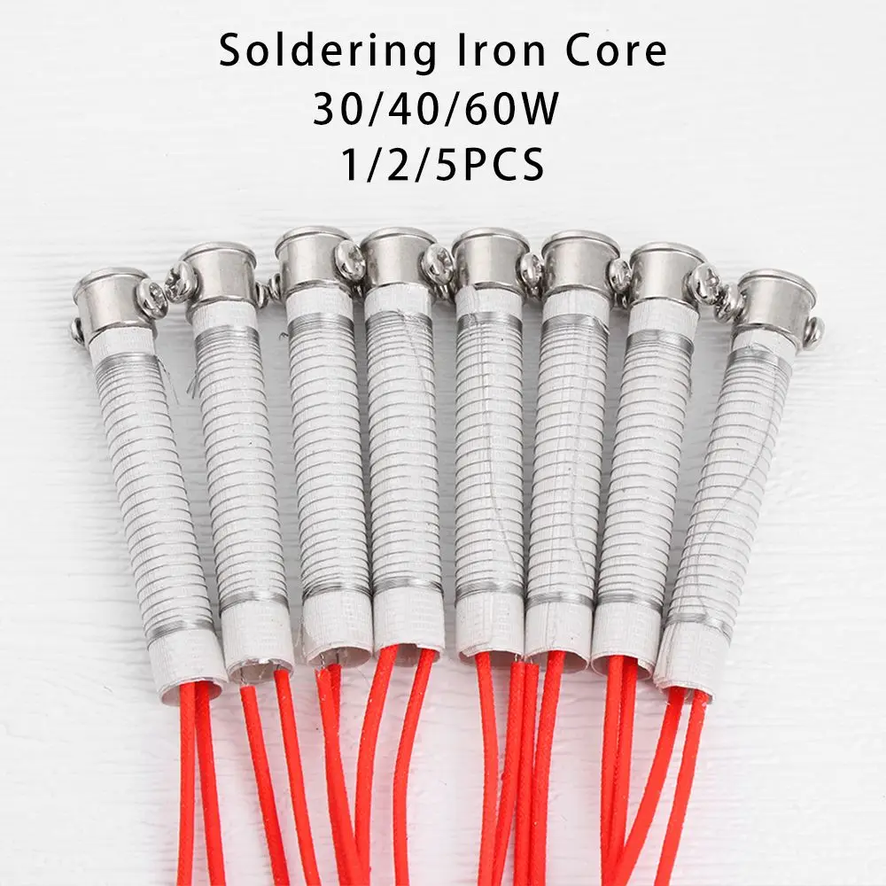 

1/2/5pcs Metalworking Accessory Heating Element For Soldering Iron Replacement Welding Tool 220V 30/40/60W