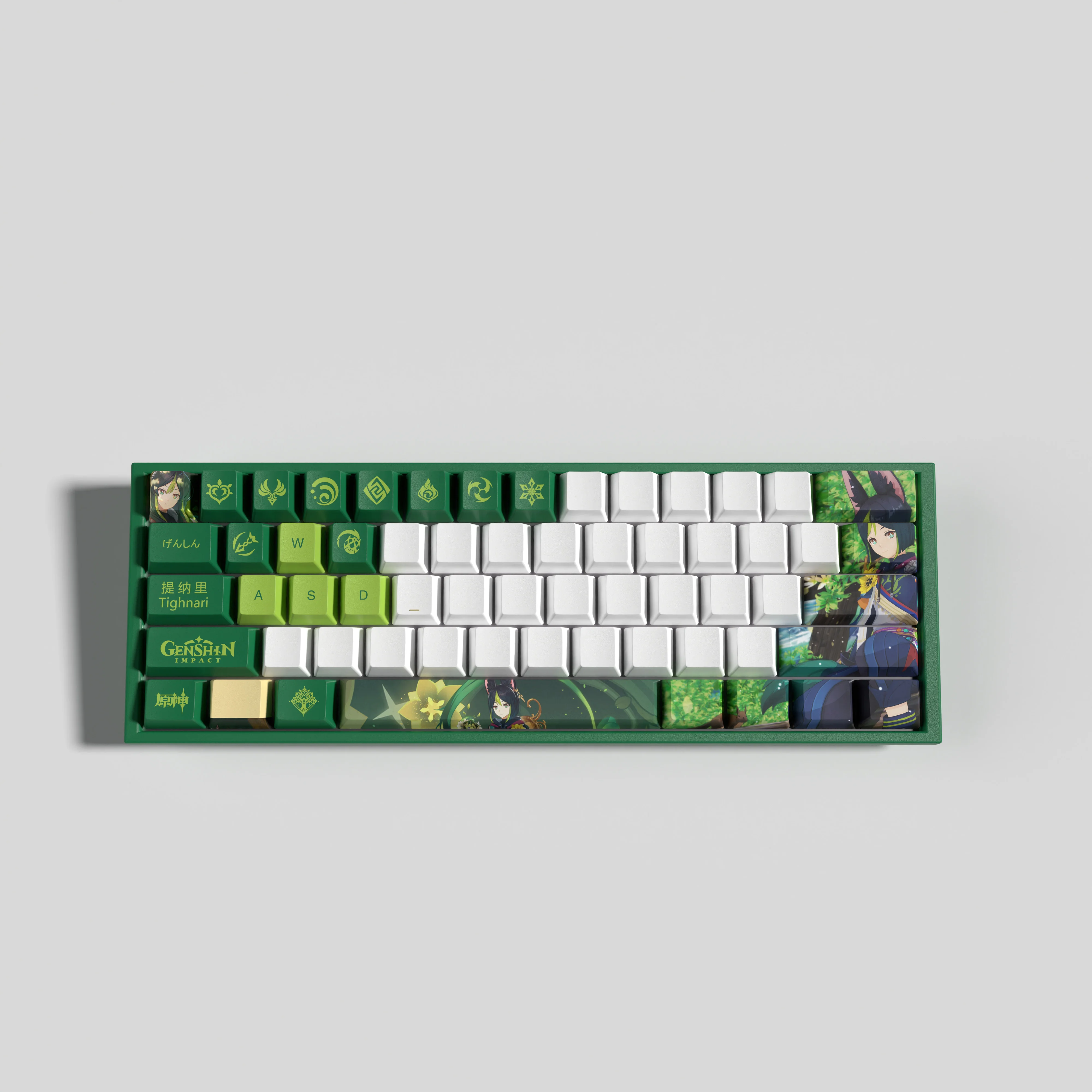 Genshin Impact keycaps Tighnari keycaps 29keys mini set OEM Profile  PBT dye sub keycaps