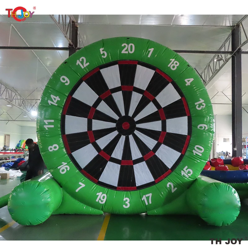 Outdoor PVC Foot Dart Inflatable Football Dart Board With Sticky Soccer Balls Giant Foot Kicking Ball Sports Target Games