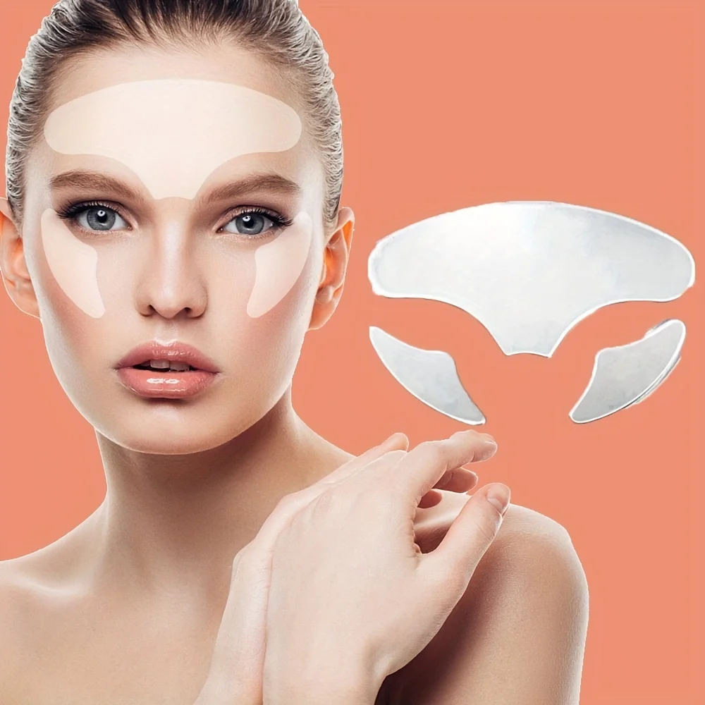 Autocollants Anti-rides en Silicone pour le visage, réutilisables, pour les yeux, le front, le cou, la poitrine, Patch pour l'élimination des rides, Lifting, outil de soins de la peau Anti-âge