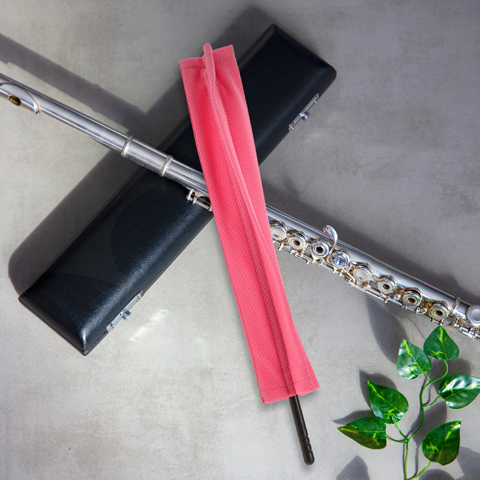 

1pcs Soft Fiber Reusable Instrument Maintenance With Rod For Sax Clarinet Tool Accessories Flute Cloth Instrument Cleaning Cloth