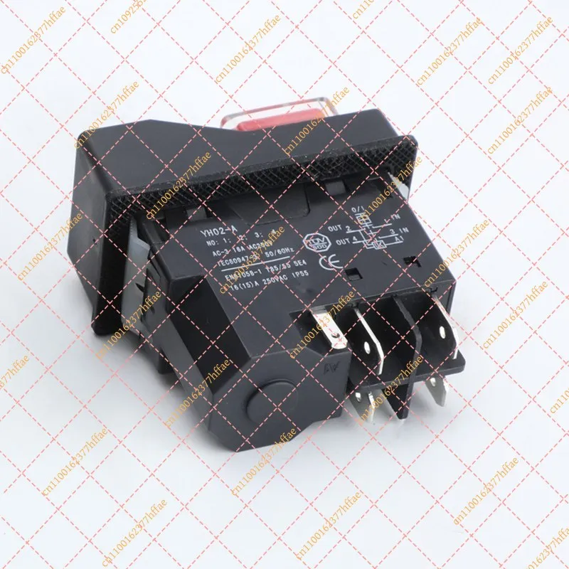1 Pc Waterproof Electromagnetic Push Button Switch, 16A AC 250V 4/5-Pin Safety Starter Replaces KJD17 KLD-28