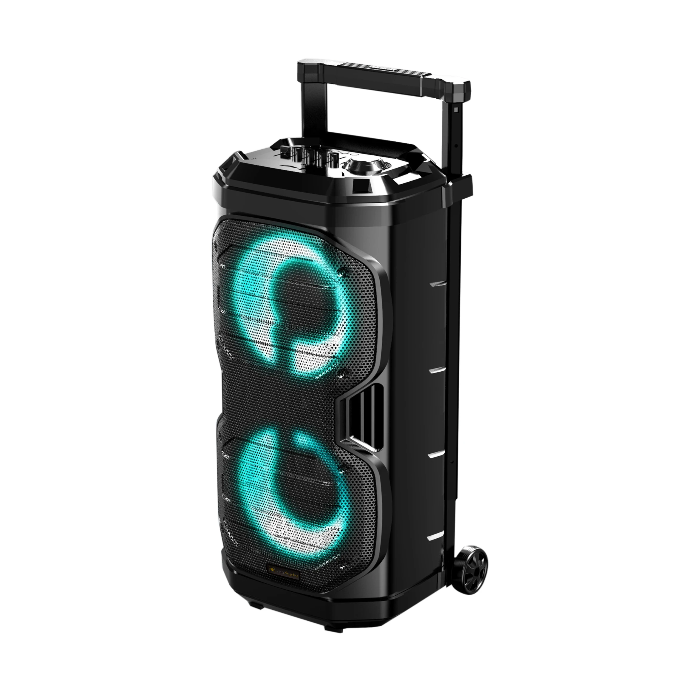 YYHC-Wireless Bluetooth speaker LED lights Outdoor wireless party box speaker for computers and stages