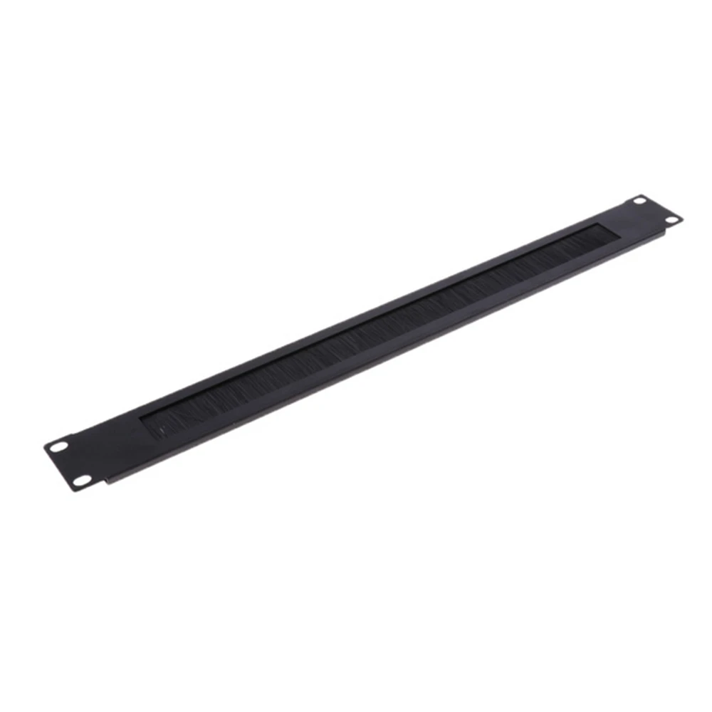 B04C-1Pcs 1U 19Inch RACK MOUNT Blanking Plate Rack Mounting Blank Network Brush Panel Server Cabinet Cable Management