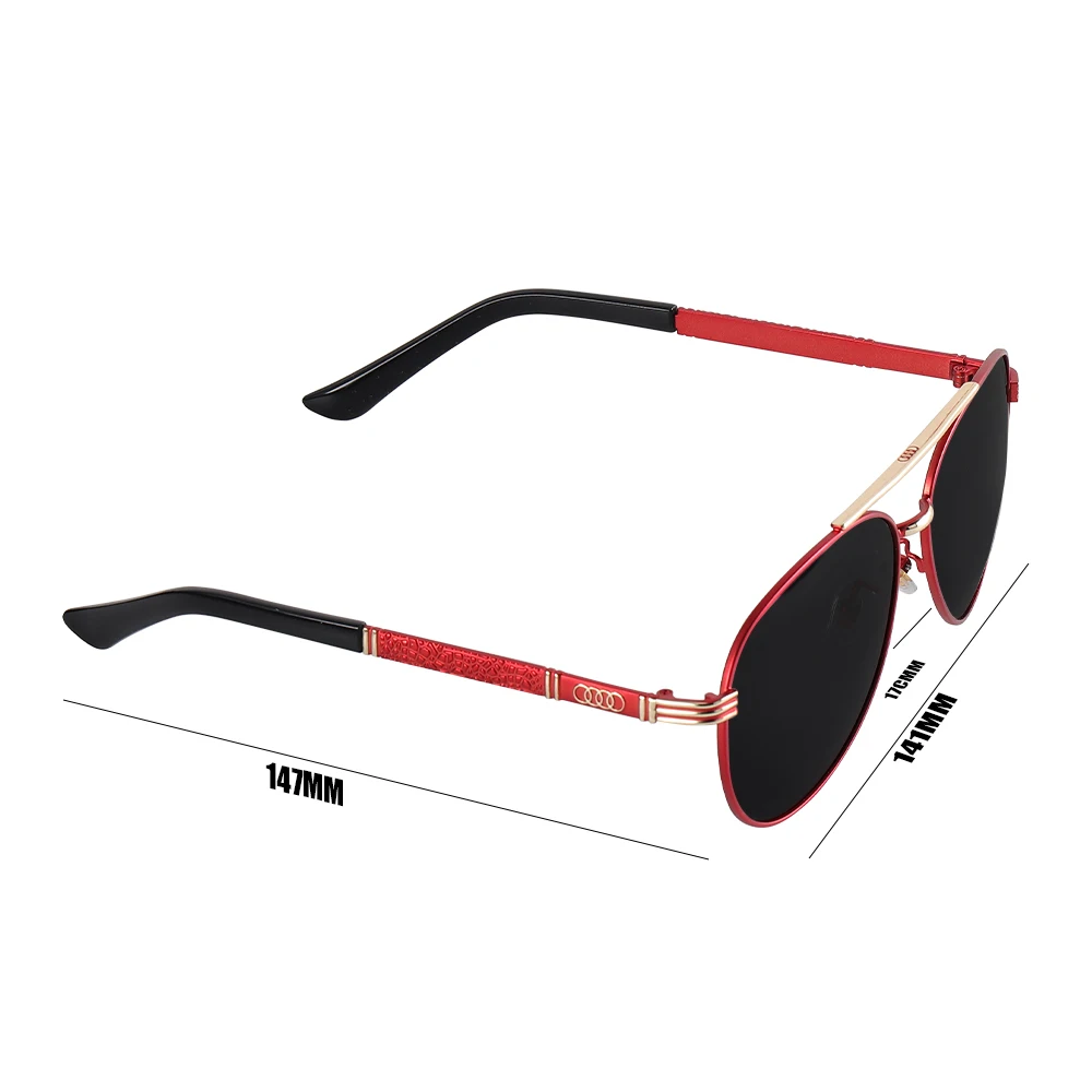 1pcs Sunglasses Men Women Driving Retro Metal Sun Glasses Center Cover For Audi Sline 8P A4 B8 A6 C6 A5 Q5 8V B9 B7 B6 Quattro