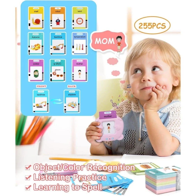 Q0KB – cartes Flash pour enfants, jouet d'apprentissage éducatif, Machine de lecture