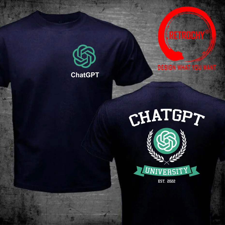 ChatGPT University Code Chat GPT Developer Programmer Coder Artwork Creative Graphics Unisex Tops Think Less Letters T Shirts