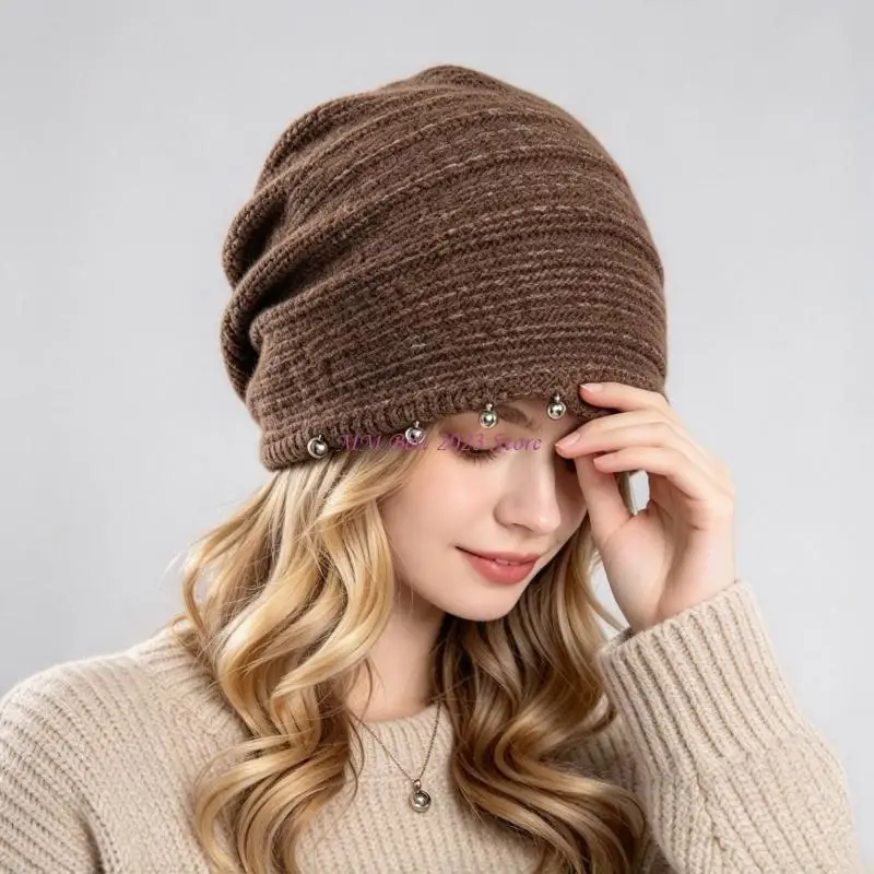 49ME Ear-Covering Slouch Hat with a Relaxed Profile for Cool Weather