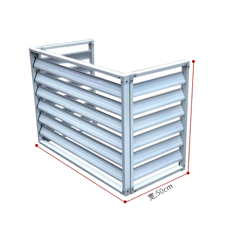 Air conditioning external unit protective cover, new aluminum alloy protective cover louver, ventilation