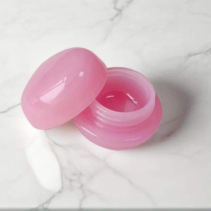 Plastic Lip Scrub Jars With Cover Balm Mask Skin Care Container Cute Blush Jar Cosmetic Jars 5g Empty