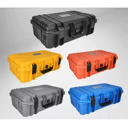 Portable Waterproof and Shockproof Tool Box with Foam Insert Professional Protective Case Hard Plastic Carrying Case