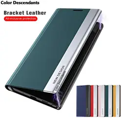 Leather Flip Case For Samsung Galaxy S22 S21 FE S20 Ultra S10 Lite S9 S8 Plus 5G Shockproof Hard Luxury Cover Funda housing