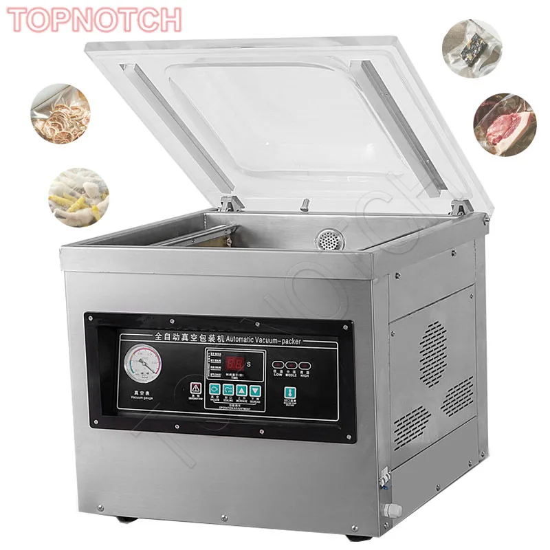 

DZ-400/2F Commercial Automatic Vacuum Food Fruit Sealer Fresh Meat Fish Sausage Vacuum Packing Machine