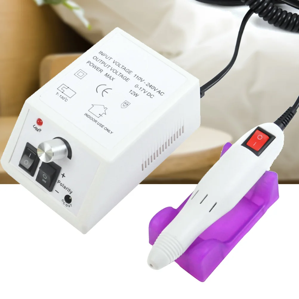 ماكينة حفر الأظافر الكهربائية 20000 مجموعة مانيكير وباديكير احترافية مع 6 لقم معدنية و6 أشرطة صنفرة للطبيعة #6