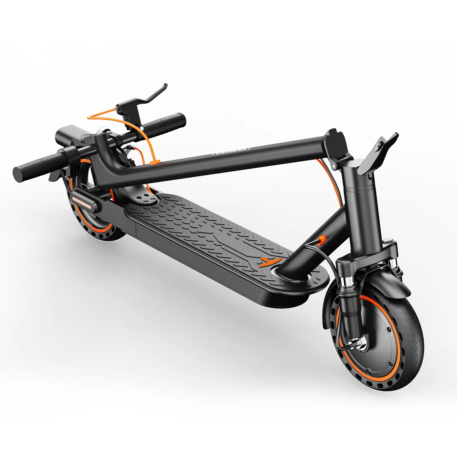 Patinete eléctrico TODIMART T6, patinete eléctrico plegable para desplazamientos urbanos con suspensión delantera, pantalla LCD y control