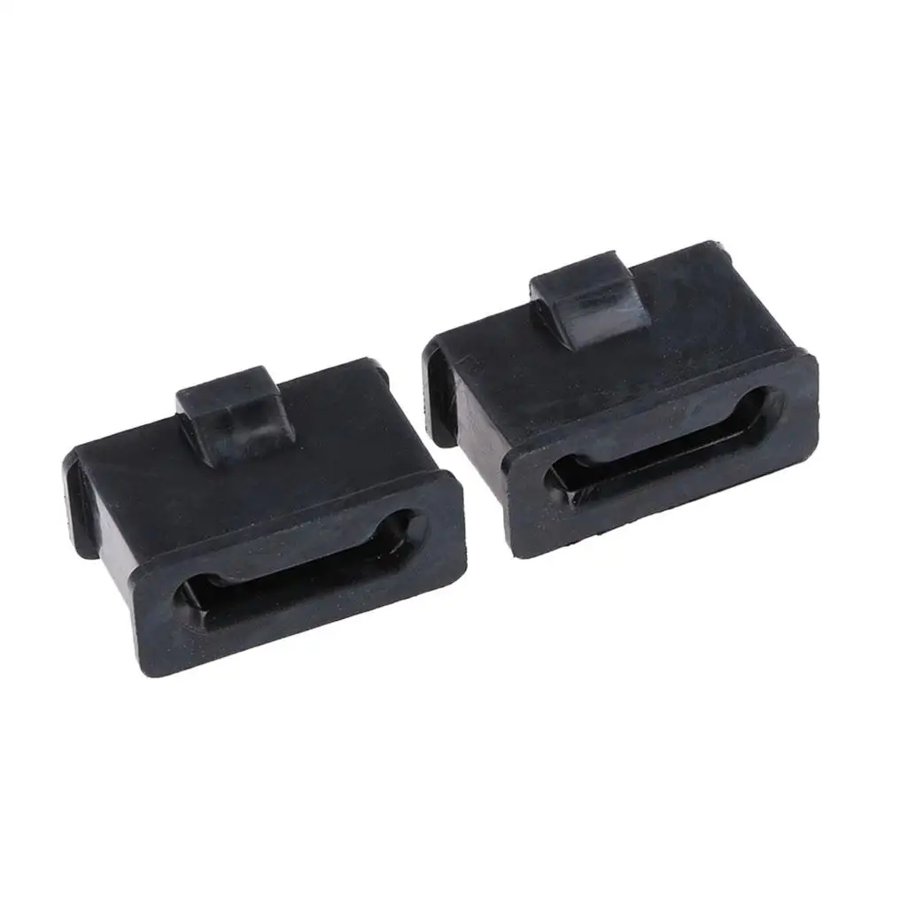 2 Pack Muffler Rubber Mount Isolator Replacement for Motorcycles, Black